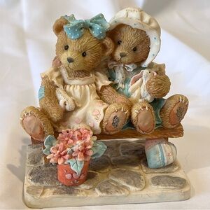Cherished Teddies 1992 Tracie & Nicole Bear Figurine
